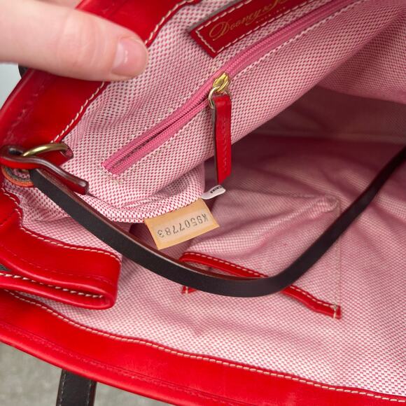 Dooney & Bourke Giraffe Print Purse Satchel Shoulder Bag Red Leather Straps Trim - Picture 16 of 16